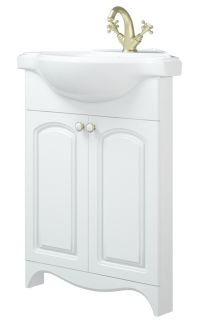 Тумба под раковину Corozo Классика угловая 65см белый SD-00000316